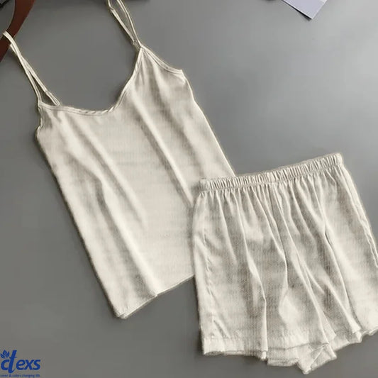 Jersey Camisole Set ( Camisole + Shorts ) - Ash Grey