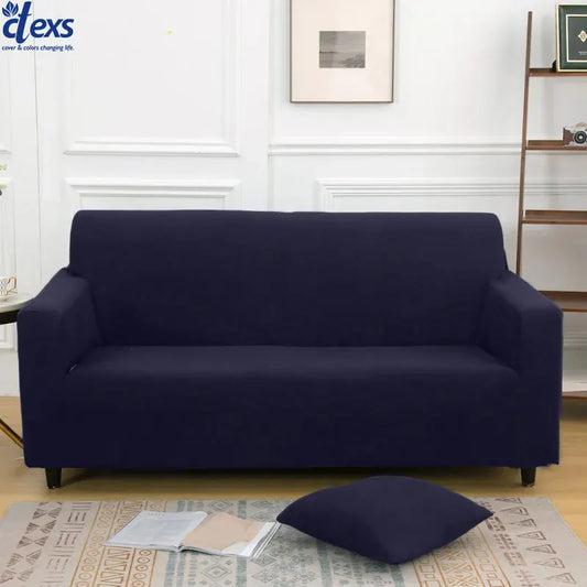 Jersey Sofa Cover - Navy Blue