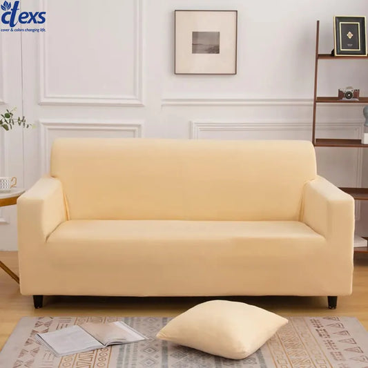 Jersey Sofa Cover - Beigh