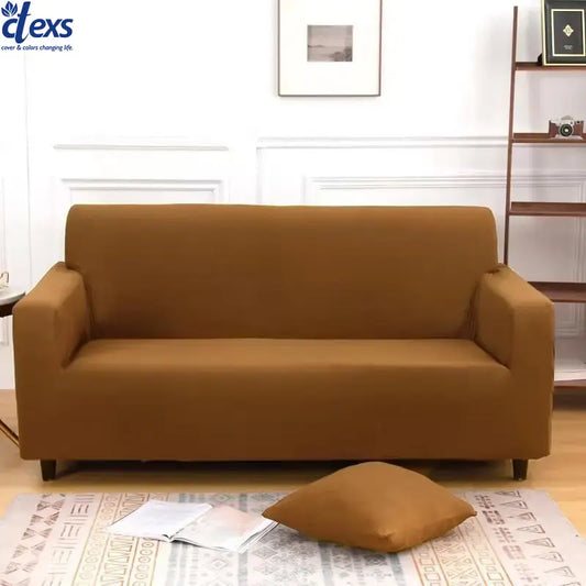 Jersey Sofa Cover - Camel Brown