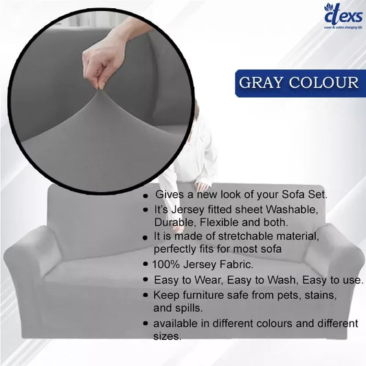 Jersey Sofa Cover - Grey