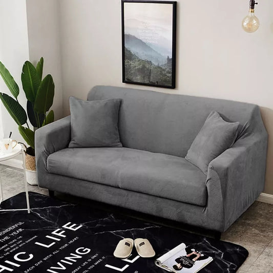 Terry Stretchable Sofa Covers | Grey