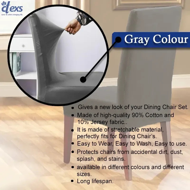 Dining Chair Covers - Grey