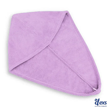 Hair Drying Turban Towel - TURBIE CAP - Purple