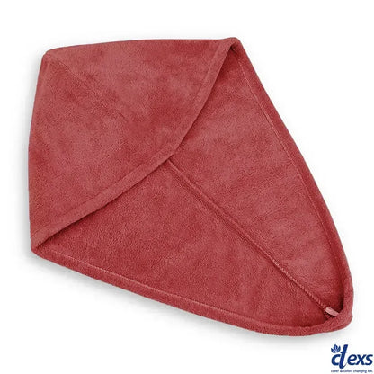 Hair Drying Turban Towel - TURBIE CAP - Maroon