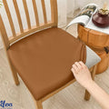 Dining Chair Seat Covers - Camel Brown