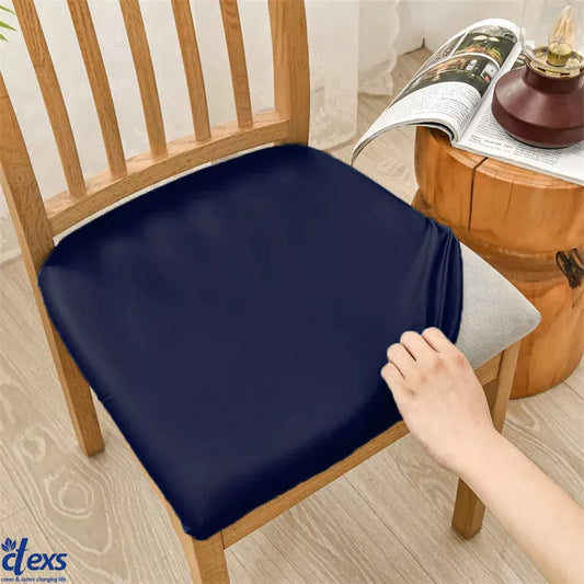 Dining Chair Seat Covers - Navy Blue