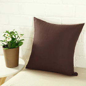 Premium jersey Cushion Covers - Dark Brown - Ctexs