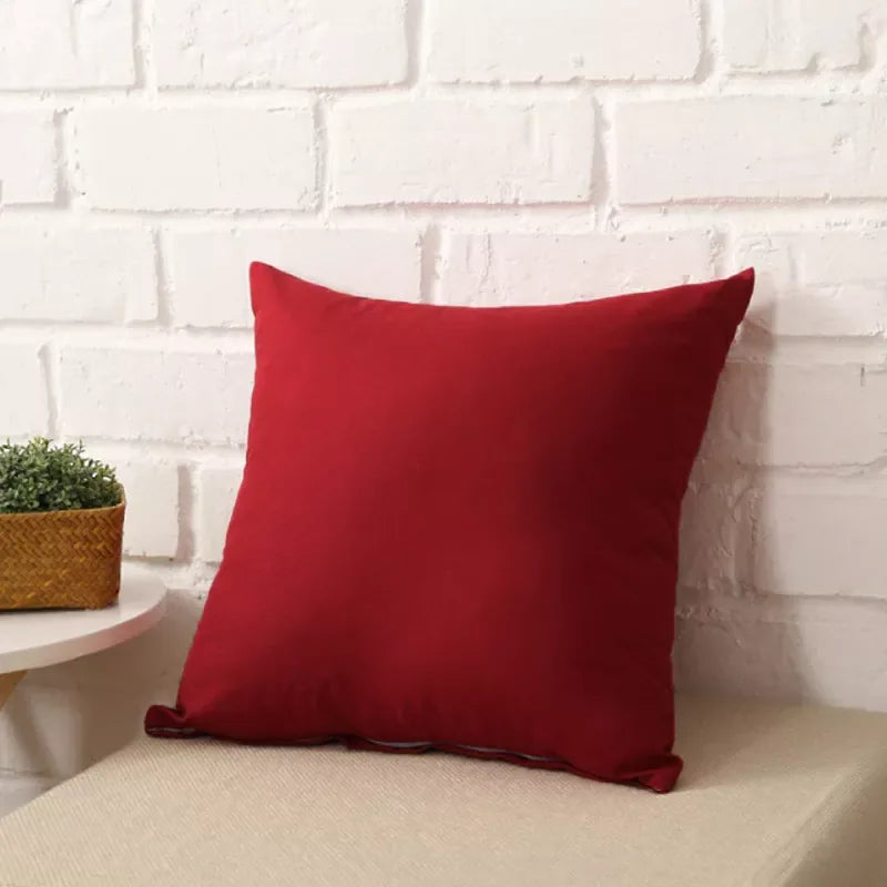 Premium jersey Cushion Covers - Mehroon - Ctexs