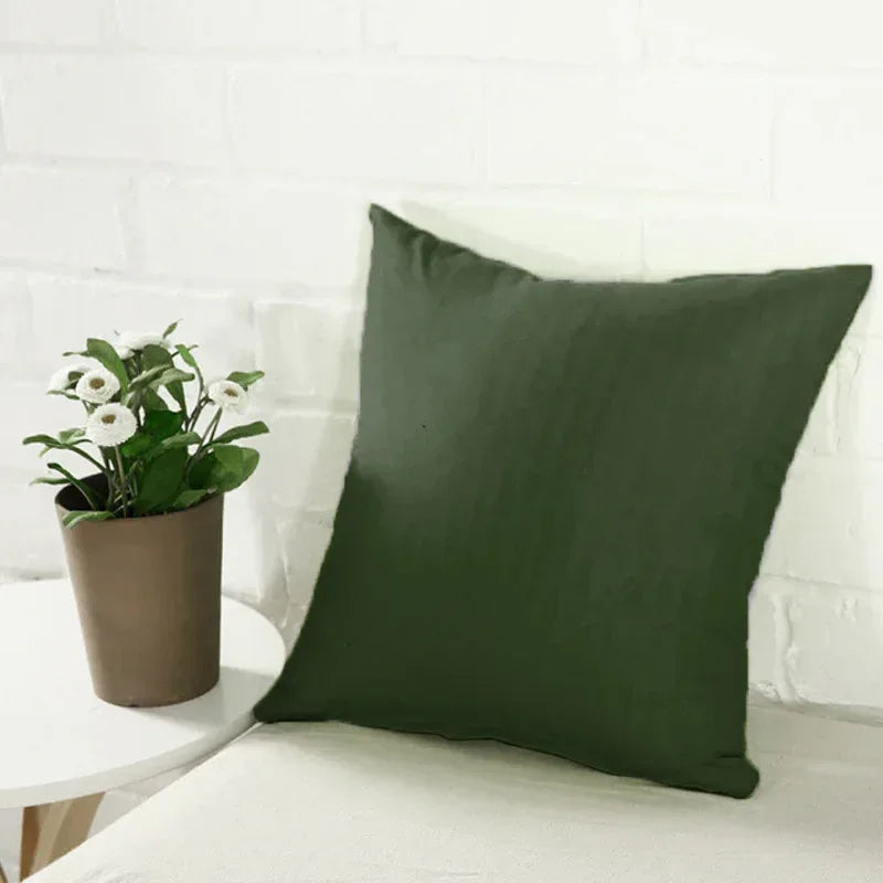 Premium jersey Cushion Covers - Dark Green - Ctexs