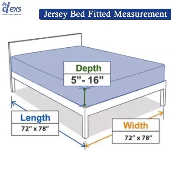 Jersey Fitted Sheet – 100% Cotton Stretchable Bed Sheet – Light Grey