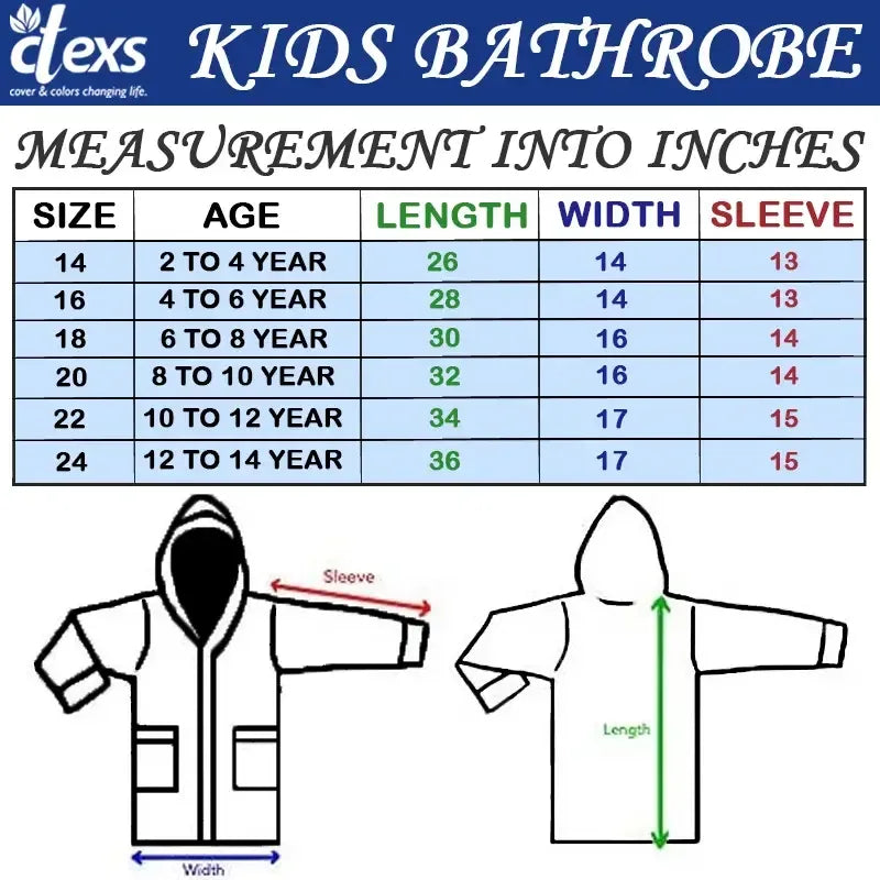 Fluffy Kids Bathrobe - White