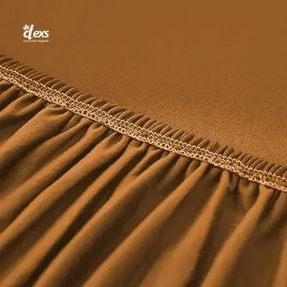 Lycra Jersey Fabric Sofa Cover - Camel Brown - Ctexs