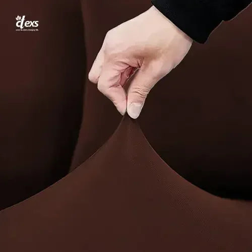 Lycra Jersey Fabric Sofa Cover - Dark Brown - Ctexs