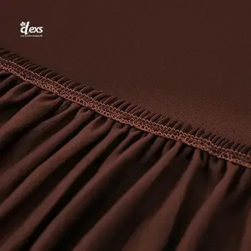 Lycra Jersey Fabric Sofa Cover - Dark Brown - Ctexs