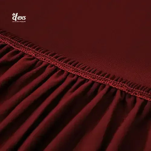 Lycra Jersey Fabric Sofa Cover - Mehroon - Ctexs