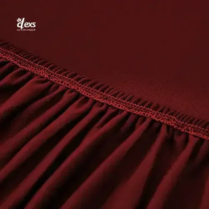 Lycra Jersey Fabric Sofa Cover - Mehroon - Ctexs