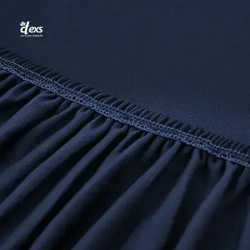 Lycra Jersey Fabric Sofa Cover - Navy Blue - Ctexs