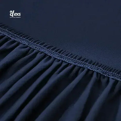 Lycra Jersey Fabric Sofa Cover - Navy Blue - Ctexs