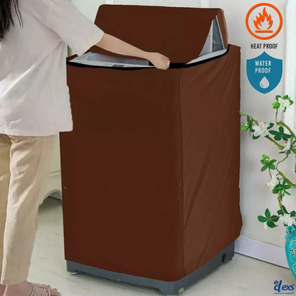Waterproof Washing Machine Cover - Dark Brown - Ctexs