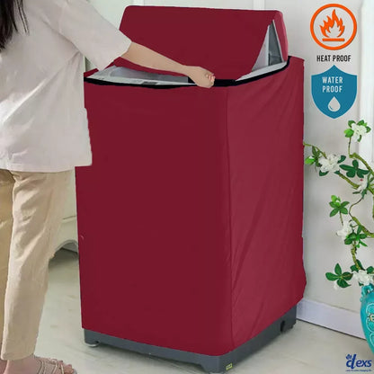 Waterproof Washing Machine Cover - Mehroon - Ctexs