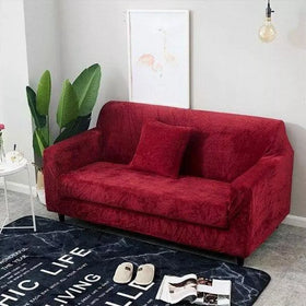 Terry Stretchable Sofa Covers | Mehroon - Ctexs