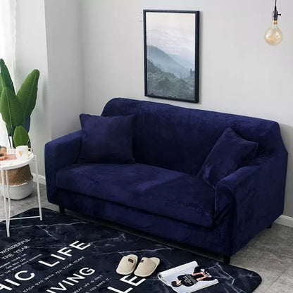 Terry Stretchable Sofa Covers | Navy Blue - Ctexs