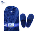 Bathrobe with Slippers Combe (Blue)