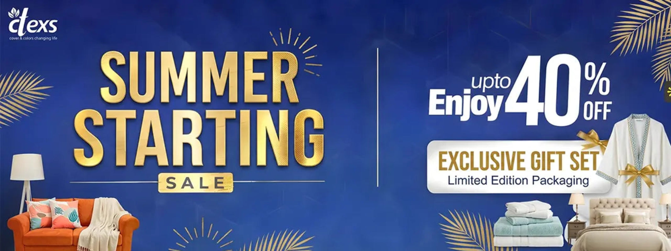 Promotional banner for a 'Summer Starting Sale