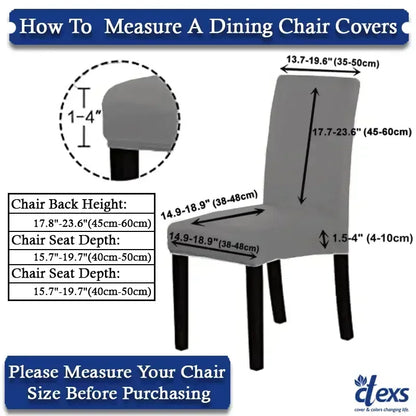 Dining Chair Covers - Dark Brown