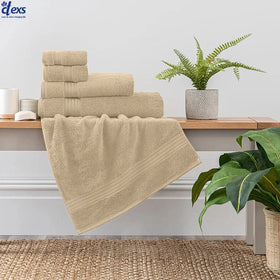 Ctexs Pack of 3, Towel Collection Set - Beigh