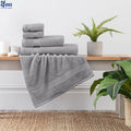 Ctexs Pack of 3, Towel Collection Set - Grey