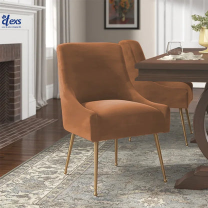 Turkish Dining Chair Covers - Camel Brown - Ctexs