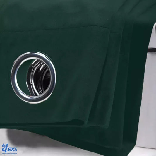 Premium Velvet Curtains | Dark Green - Ctexs