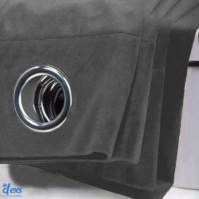 Premium Velvet Curtains | Gray - Ctexs