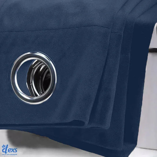 Premium Velvet Curtains | Navy Blue - Ctexs
