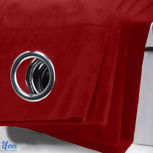 Premium Velvet Curtains | Red - Ctexs