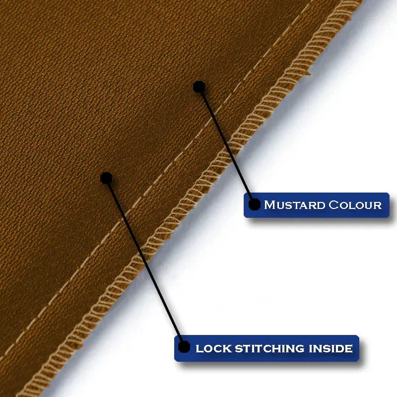 Premium Velvet Cushion Covers - Mustard - Ctexs