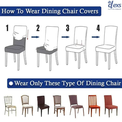 Dining Chair Covers - Dark Brown